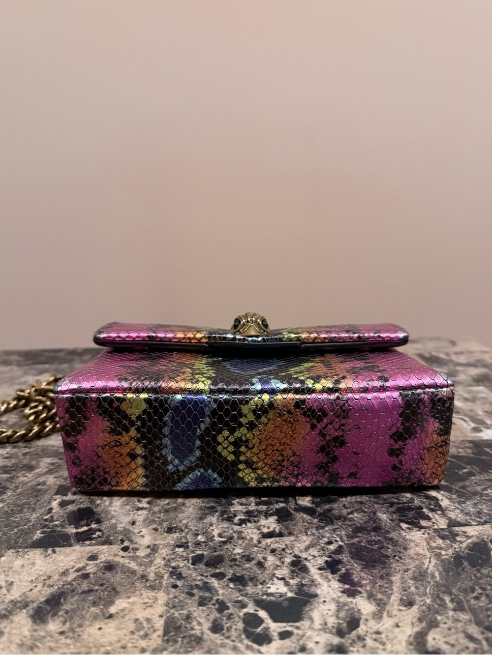 Kurt Geiger Kensington Snake-Skin Bag - Picture 5 of 15